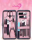 Manicure Set 18 Pieces Stainless Steel Professional Nail Clippers Kit Pedicure Care Tools